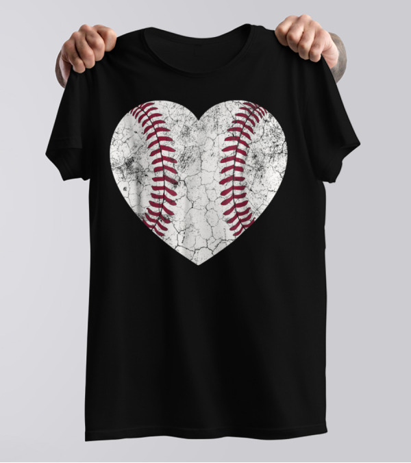 Baseball Heart Softball Love Fun T-Shirt