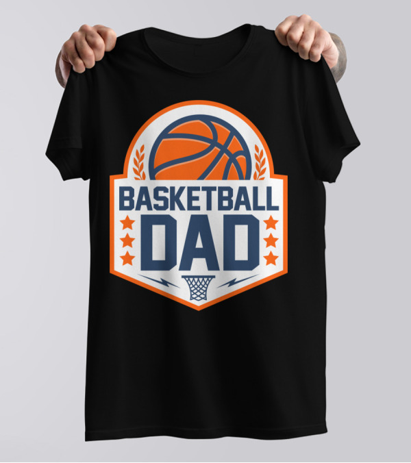 Basketball Dad Perfect Birthday Gift For Basketball Lovers T-Shirt