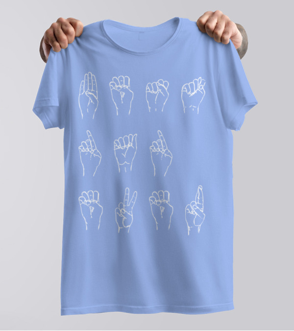 Best Dad Ever Deaf American Sign Language 34 T-Shirt