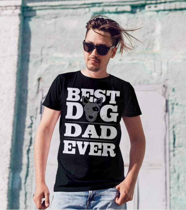 Best Dog Dad Ever Puppy Parent Dog Lover Rescue T-Shirt