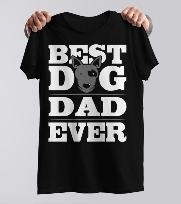 Best Dog Dad Ever Puppy Parent Dog Lover Rescue T-Shirt