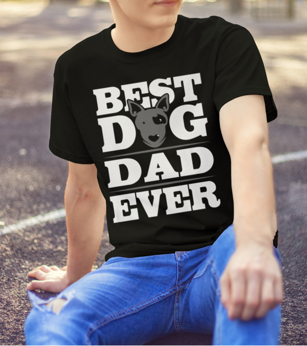 Best Dog Dad Ever Puppy Parent Dog Lover Rescue T-Shirt