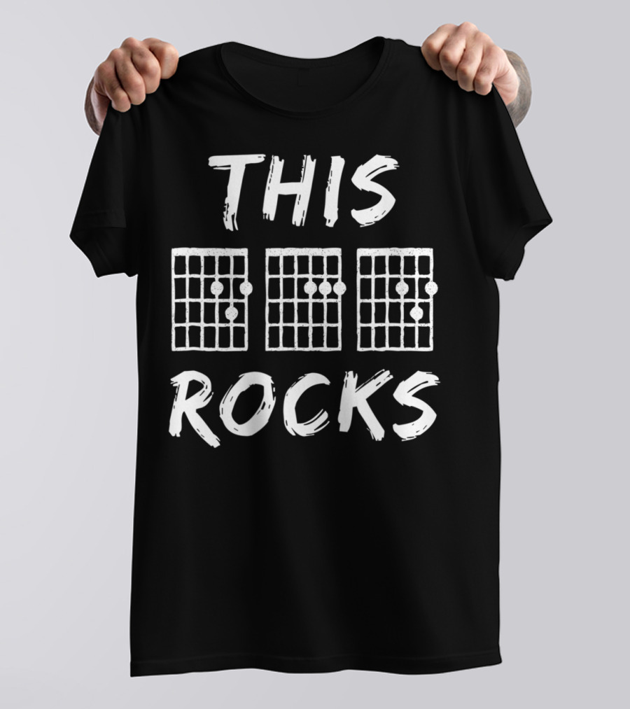 Best Guitar Dad Ever This Rocks Guitar Chord T-Shirt