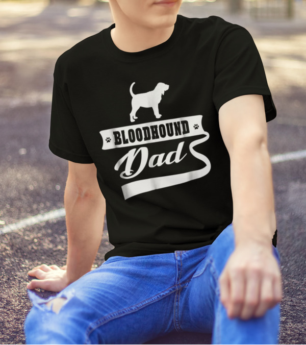 Bloodhound Dad Mens Dog Animal T-Shirt