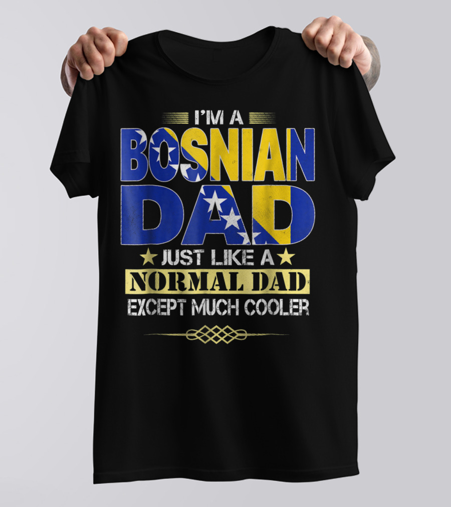 I'm A Bosnian Dad Just Like A Normal Dad Except Much Cooler T-Shirt