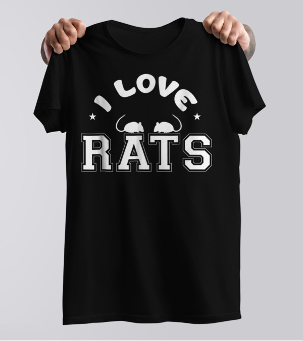 I Love Rats Christmas Rat Holiday T-Shirt