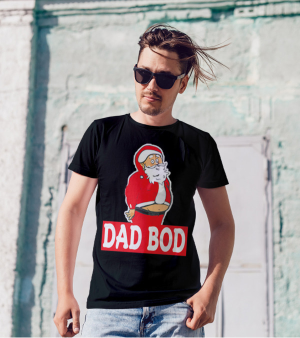 Dad Bod Funny Christmas Santa Belly UglyParty45 T-Shirt