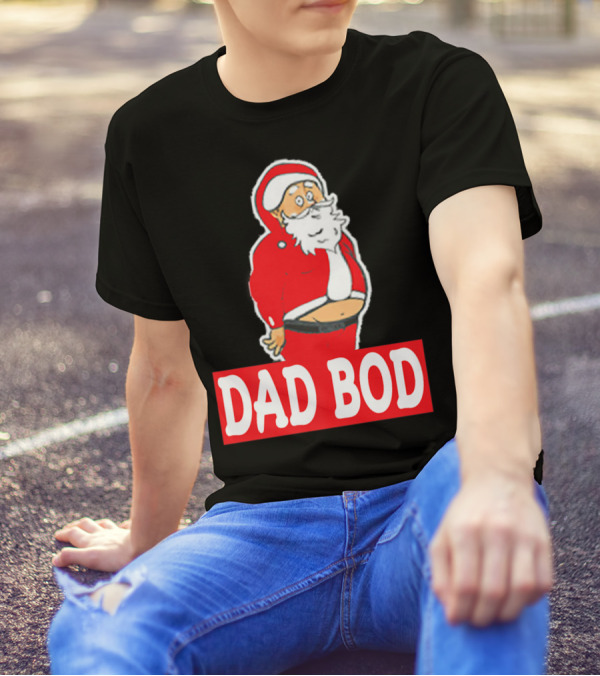 Dad Bod Funny Christmas Santa Belly UglyParty45 T-Shirt