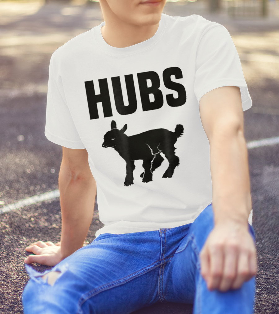 Hubs Baby Goat For Husband Wife Dad T-Shirt