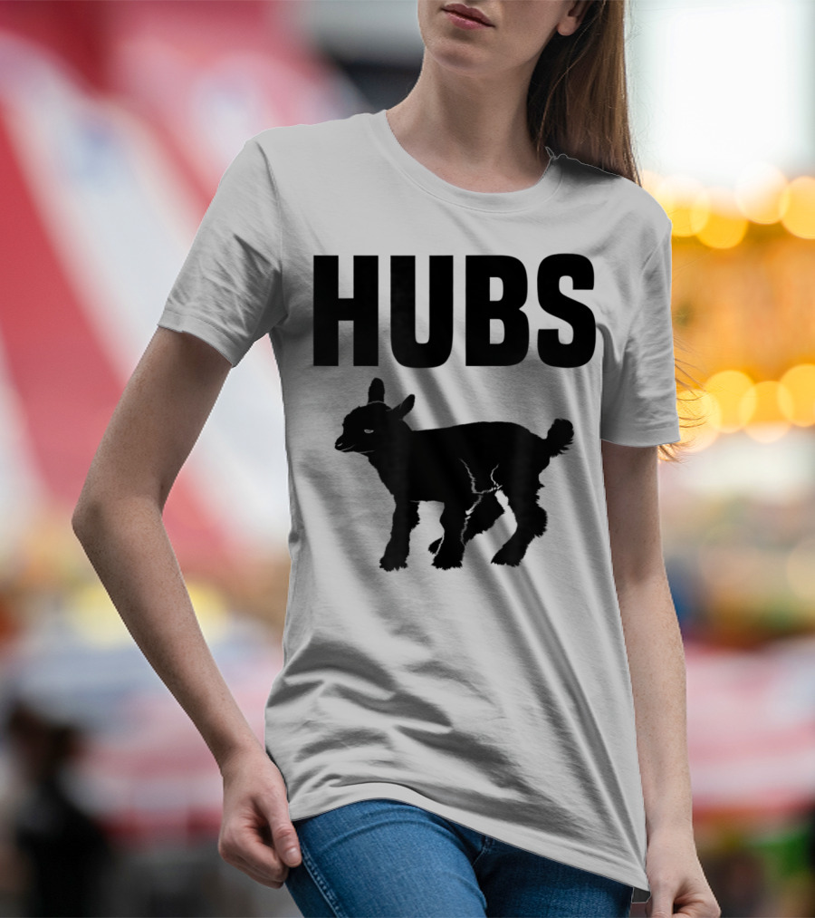 Hubs Baby Goat For Husband Wife Dad T-Shirt