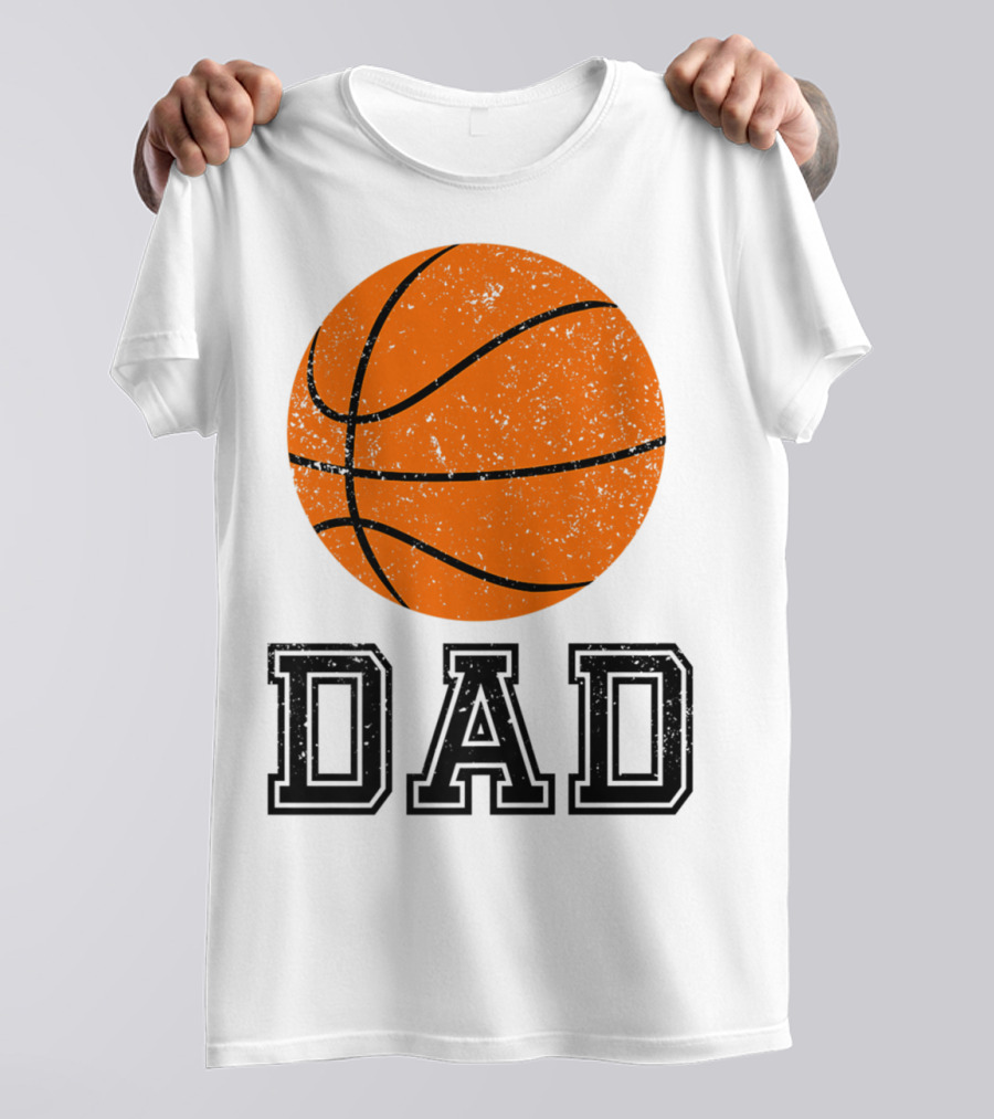 Basketball Dad Vintage Ball T-Shirt