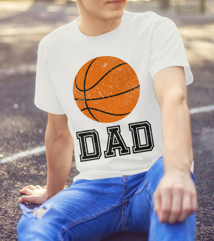 Basketball Dad Vintage Ball T-Shirt