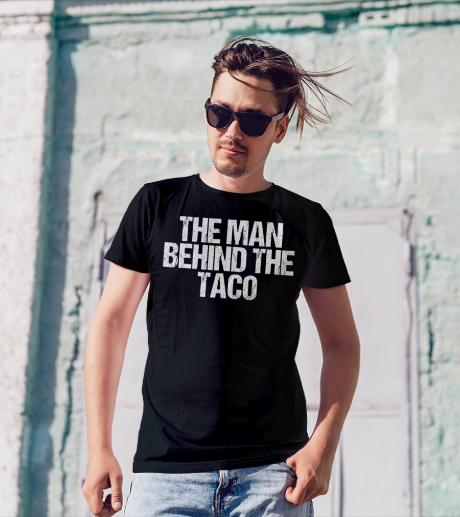 Cinco De Mayo Pregnancy Announcement The Man Behind The Taco Husband T-Shirt