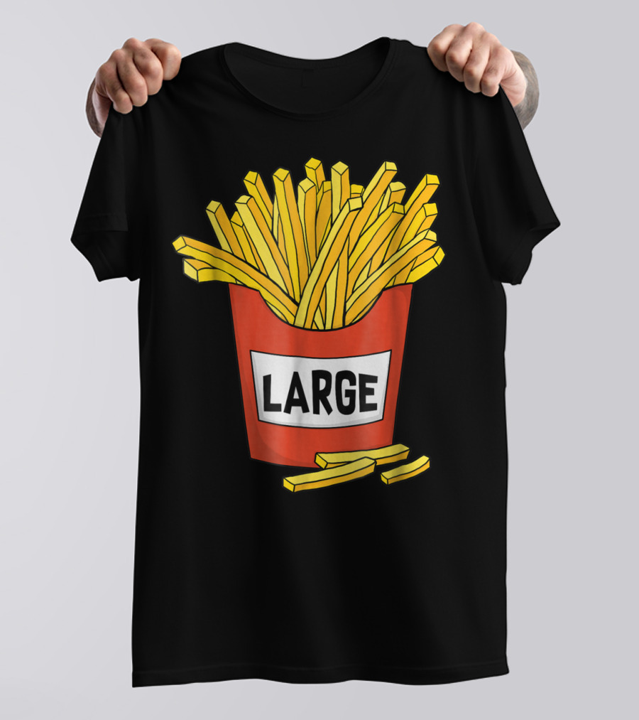 Large Golden French Fries Dad Coolest Big Collection T-Shirt