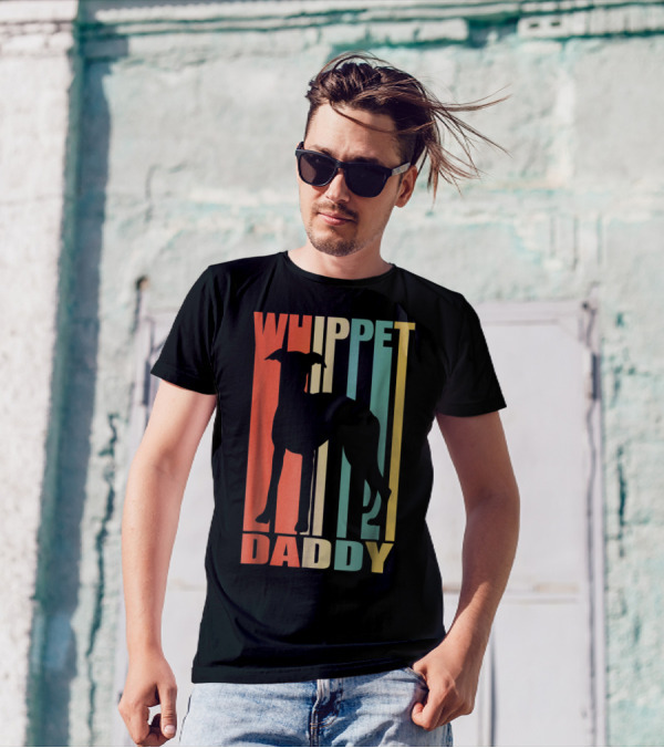 Whippet Daddy Vintage Love Dog56 T-Shirt