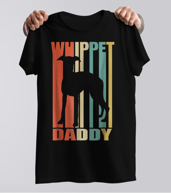 Whippet Daddy Vintage Love Dog56 T-Shirt