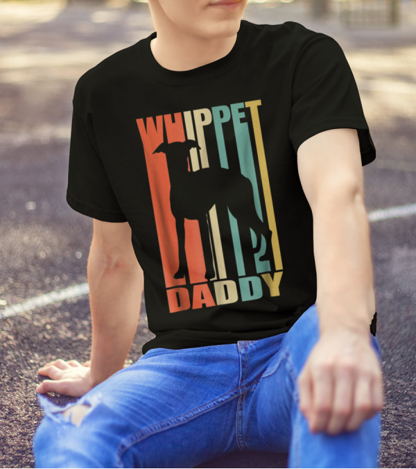 Whippet Daddy Vintage Love Dog56 T-Shirt