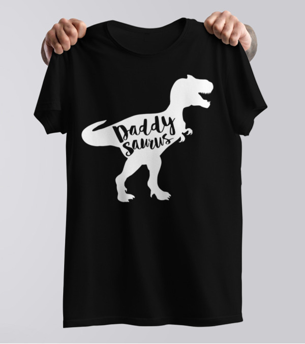 Daddysaurus Funny Dinosaur Dad Rex65 T-Rex T-Shirt