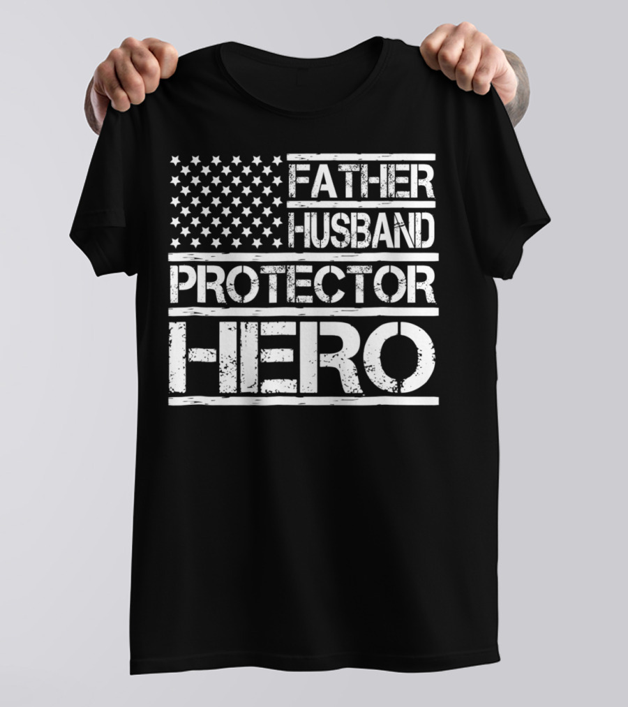 Father Husband Protector Hero Dad96 Birthday Day T-Shirt