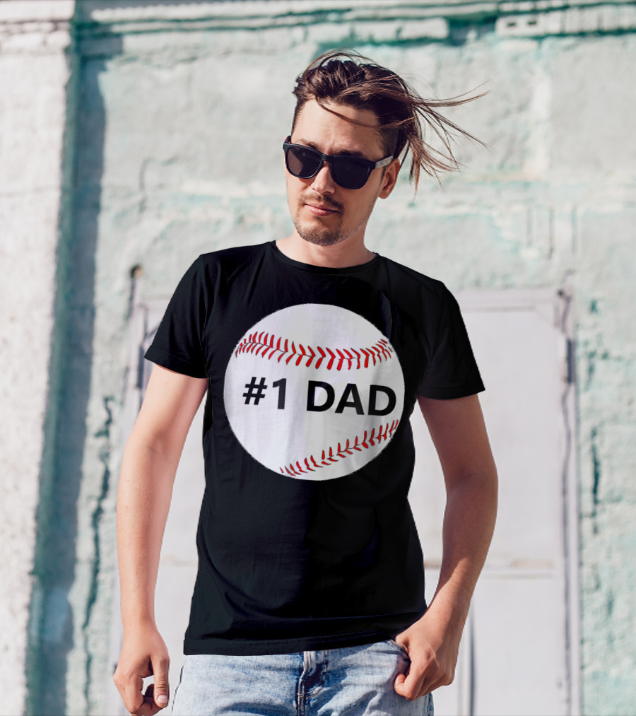 1 Dad Baseball T-Shirt