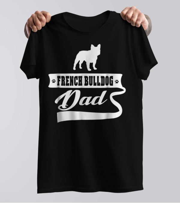 French Bulldog Dad Mens Dog Animal T-Shirt