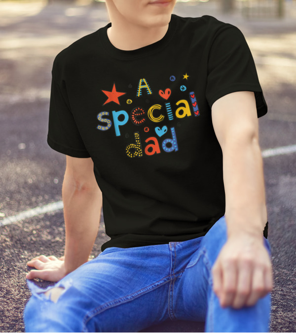 A Special Dad Star Heart T-Shirt