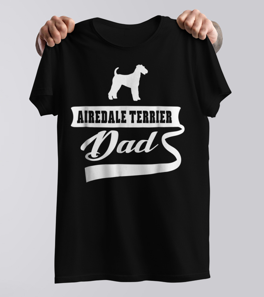 Airedale Terrier Dad Dog Mens Animal Dogs T-Shirt