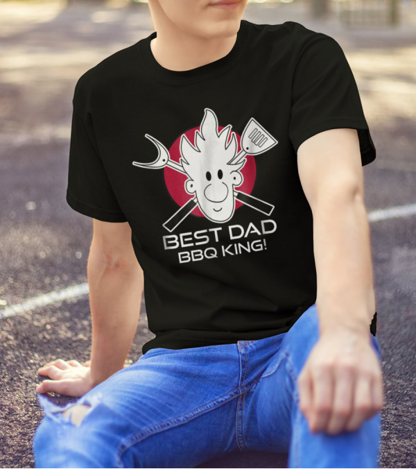 BEST DAD BBQ KING Dad At The Grill49 T-Shirt