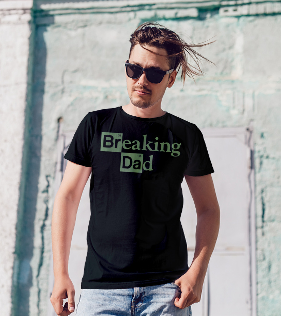 Breaking Dad Funny Design Element Periodic Table T-Shirt