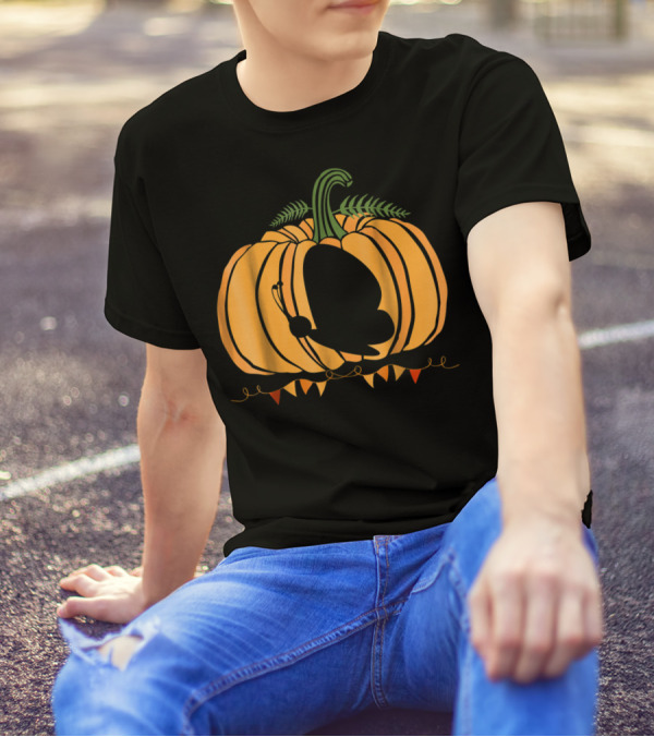Cool Butterfly And Pumpkin Halloween For Kid Dad Mom T-Shirt