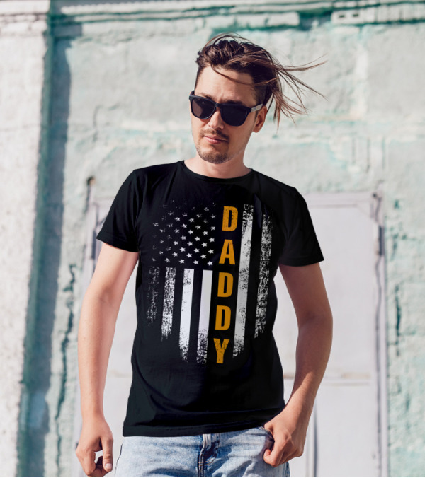 Proud American Daddy Flag T-Shirt