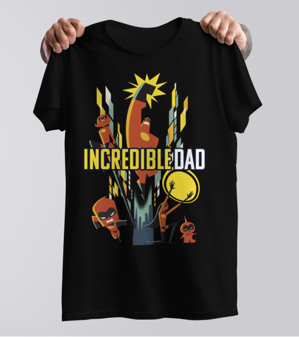 Disney Pixar Incredibles 2 Incredible Dad Family T-Shirt