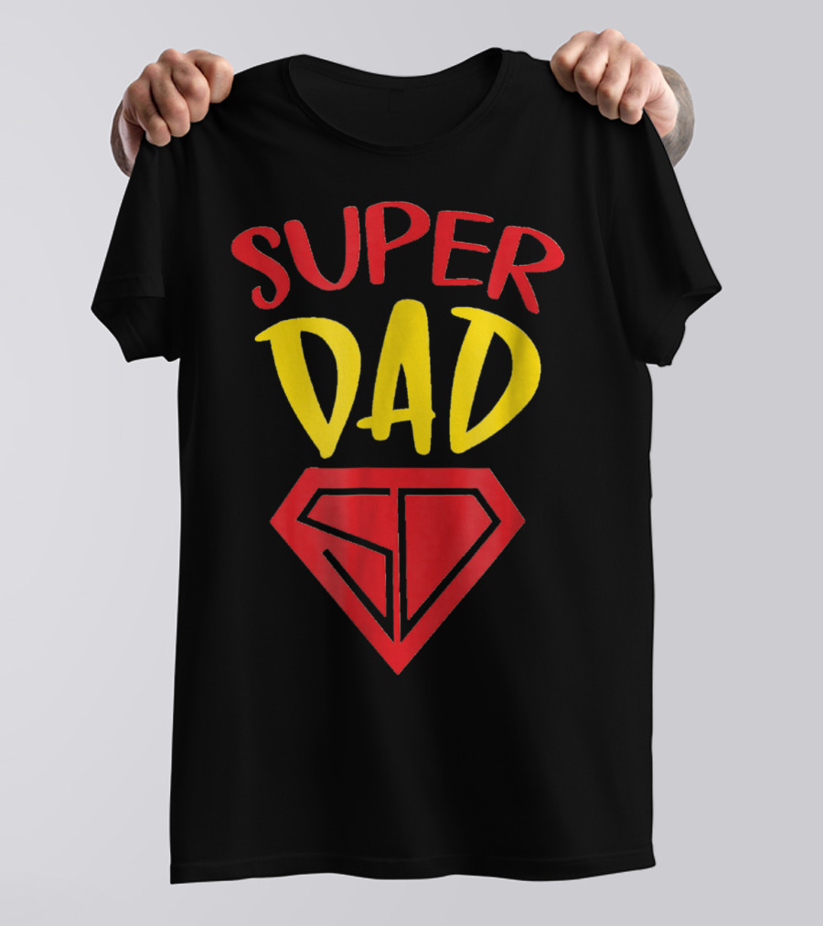 Fathers Day Super Dad SD Symbol A Dads Life Matters T-Shirt