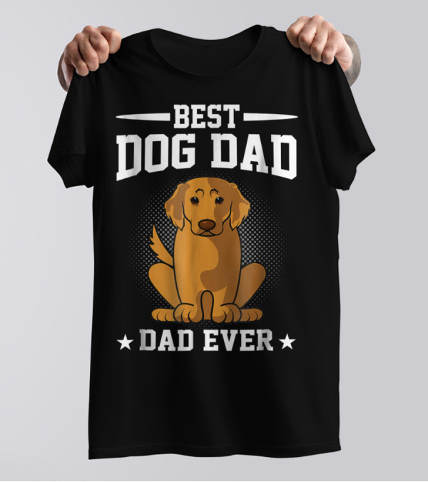 BEST DOG DAD EVER GOLDEN RETRIEVER T-Shirt