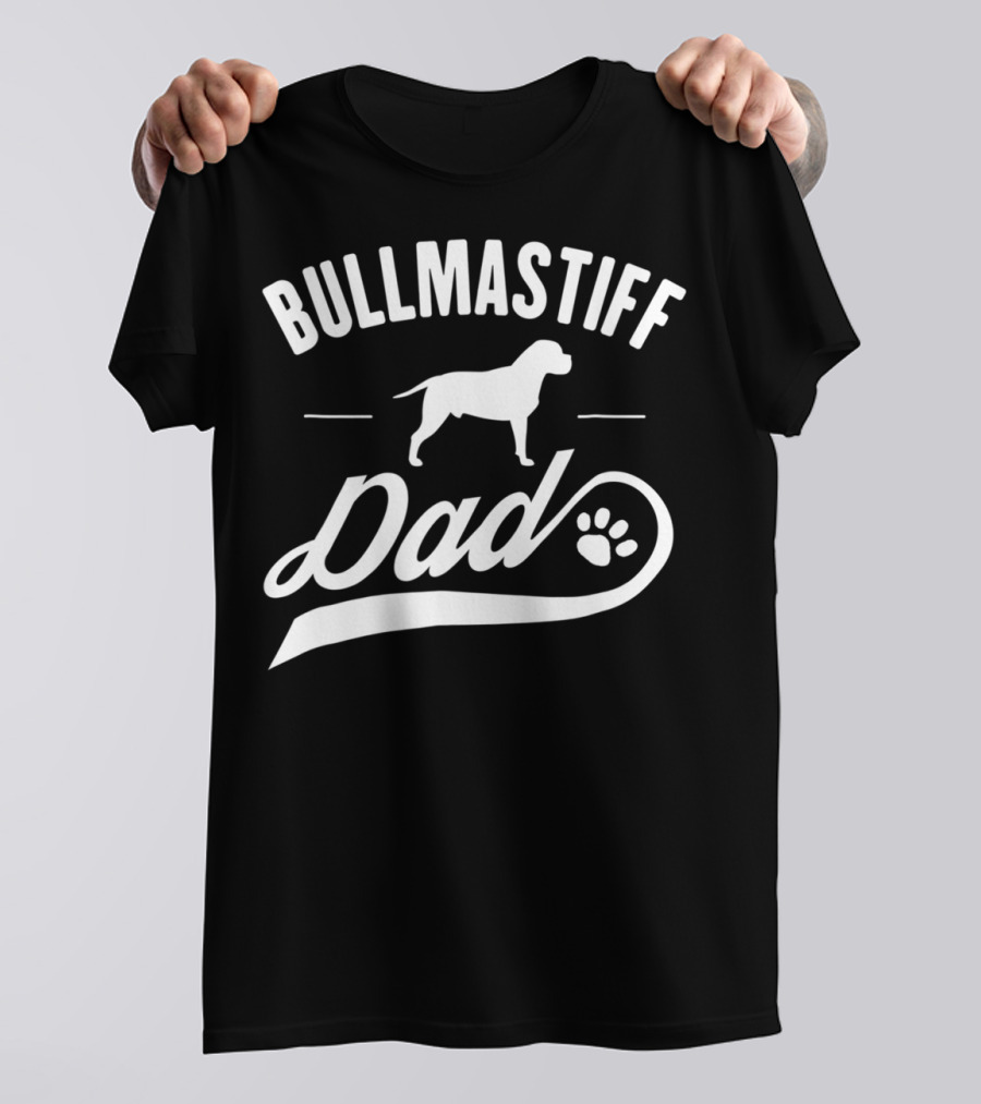 Bullmastiff Dog Dad Owner Lover T-Shirt