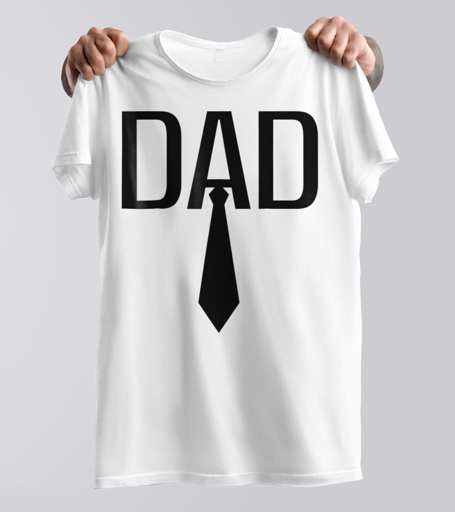 Dad Tie Design Family Papa Dad Son Daughter T-Shirt