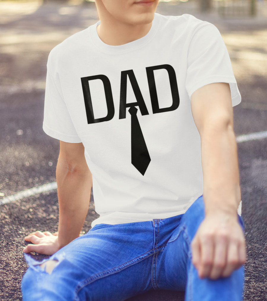 Dad Tie Design Family Papa Dad Son Daughter T-Shirt