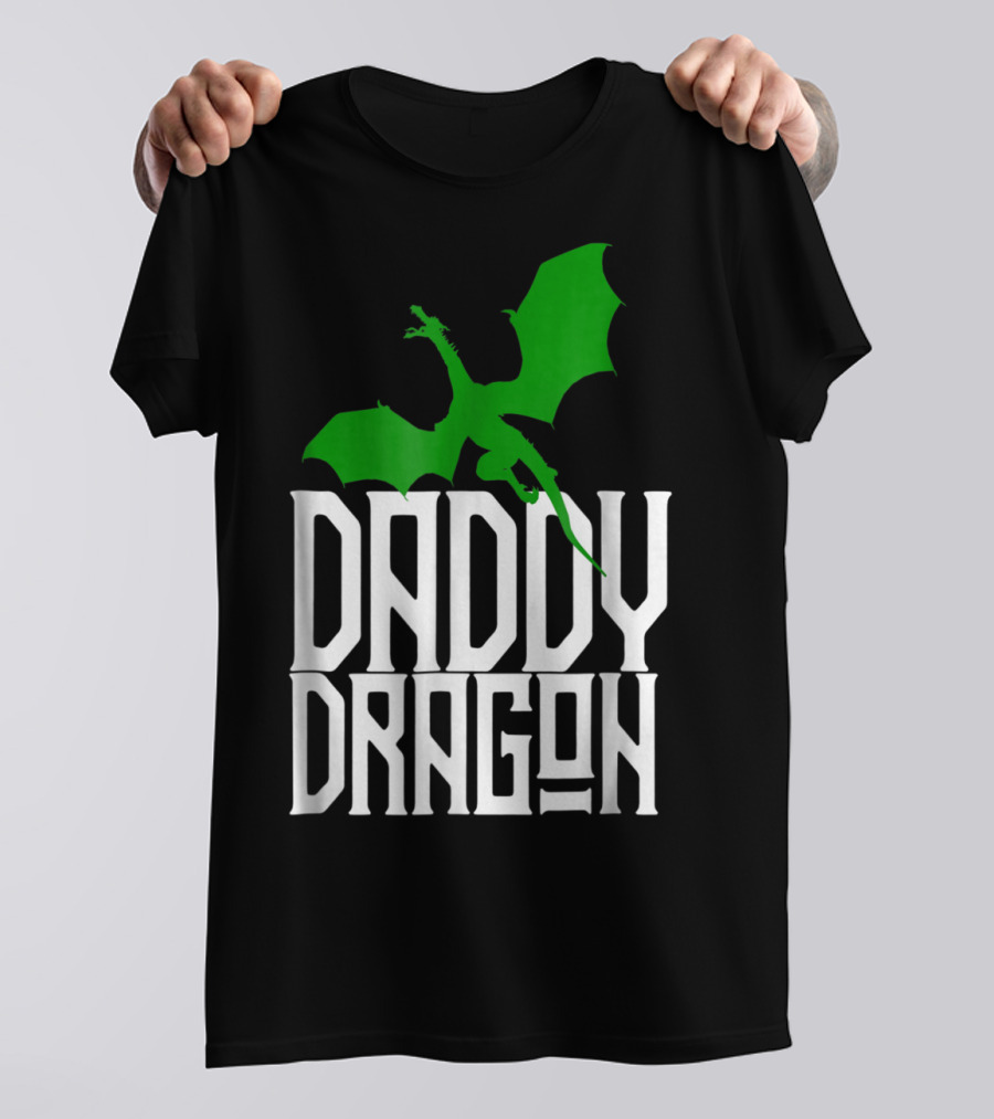 Daddy Dragon Green Matching Family Dad Father75 T-Shirt
