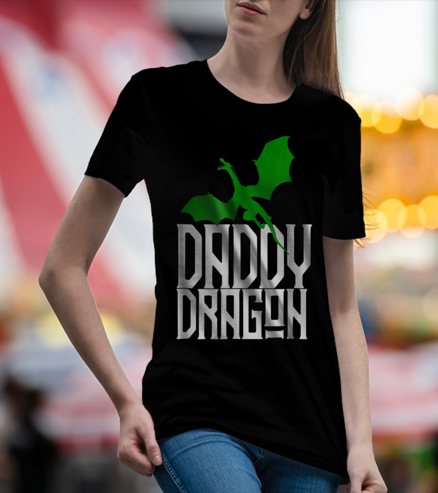 Daddy Dragon Green Matching Family Dad Father75 T-Shirt