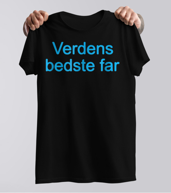 Verdens Bedste Far Danish Worlds Best Dad T-Shirt