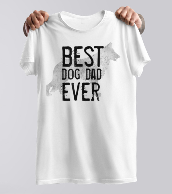 BEST DOG DAD EVER Wolf T-Shirt