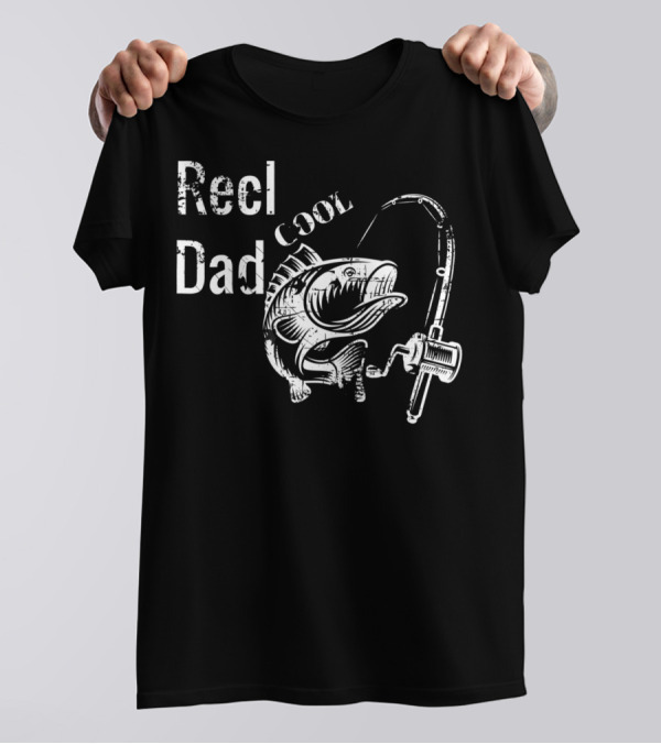 Reel Cool Dad Fishing Papa Tee28 T-Shirt