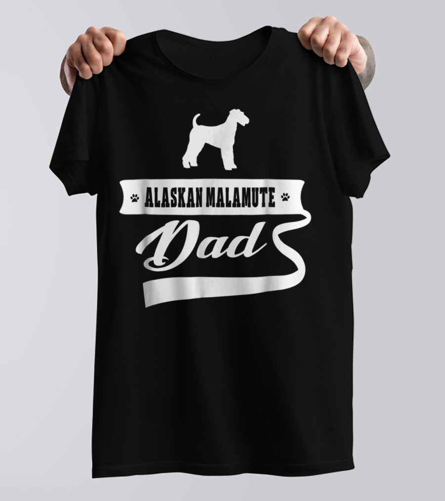 Alaskan Malamute Dad Men Dog Animal Dogs T-Shirt