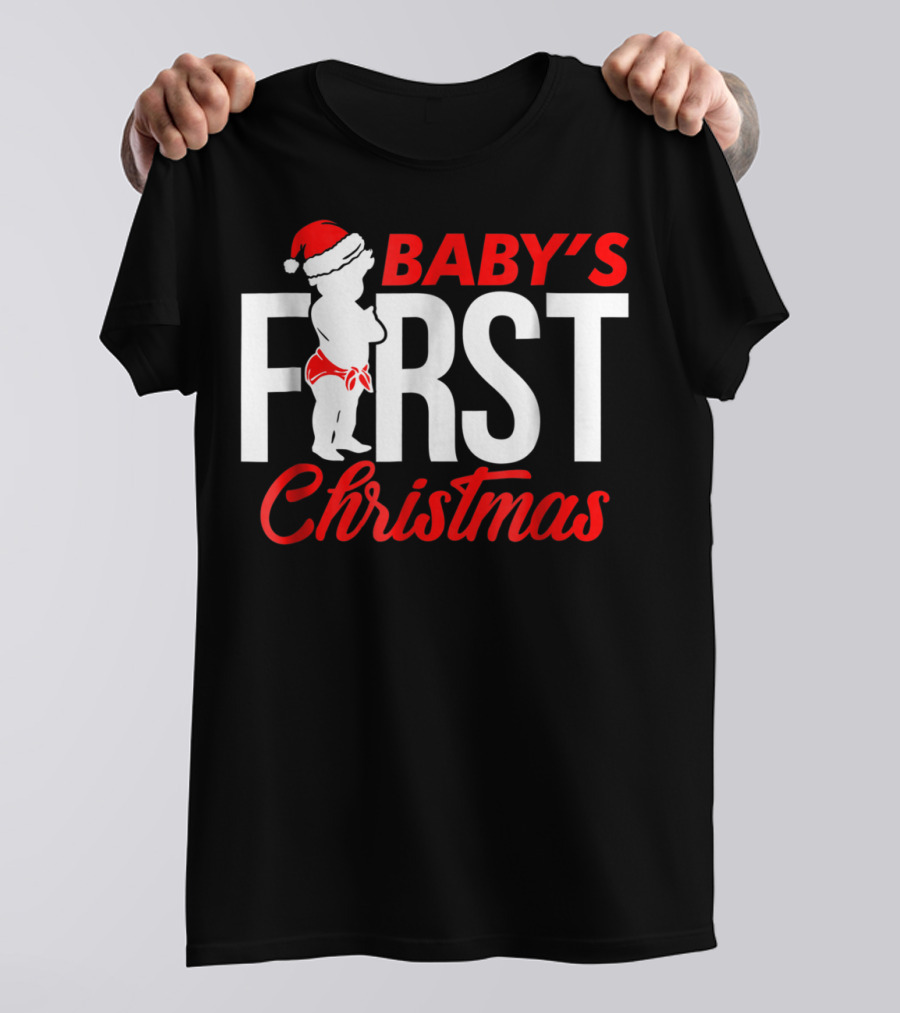 Baby's First Christmas Sister Family Grandma T-Shirt