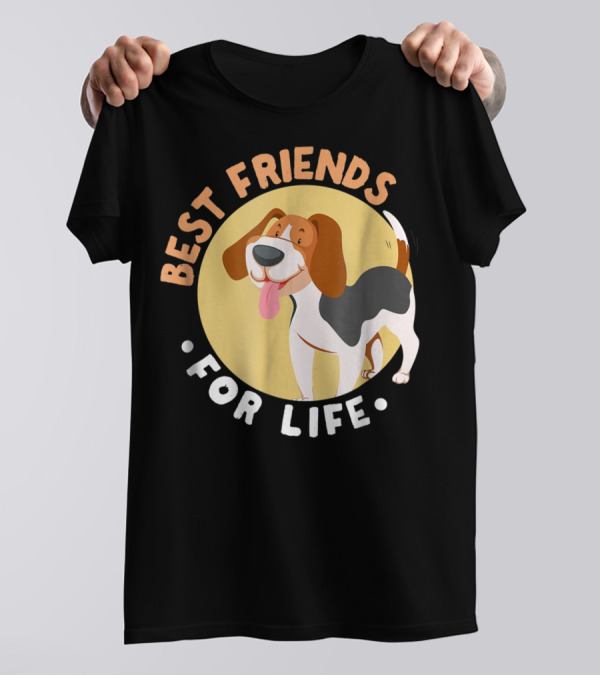 Best Friends For Life Beagle Dad Funny T-Shirt