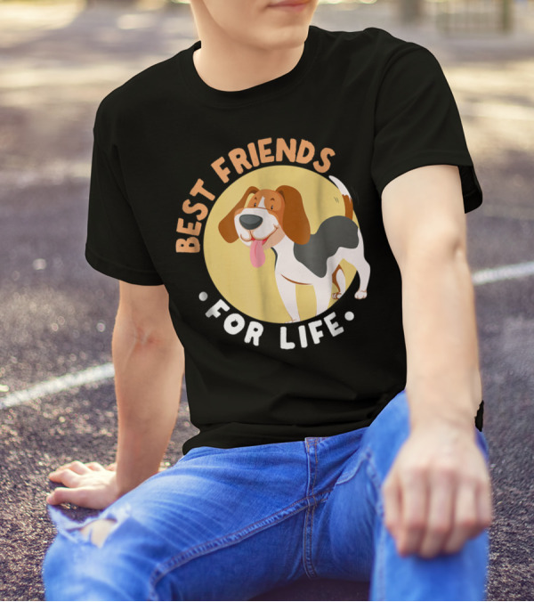 Best Friends For Life Beagle Dad Funny T-Shirt