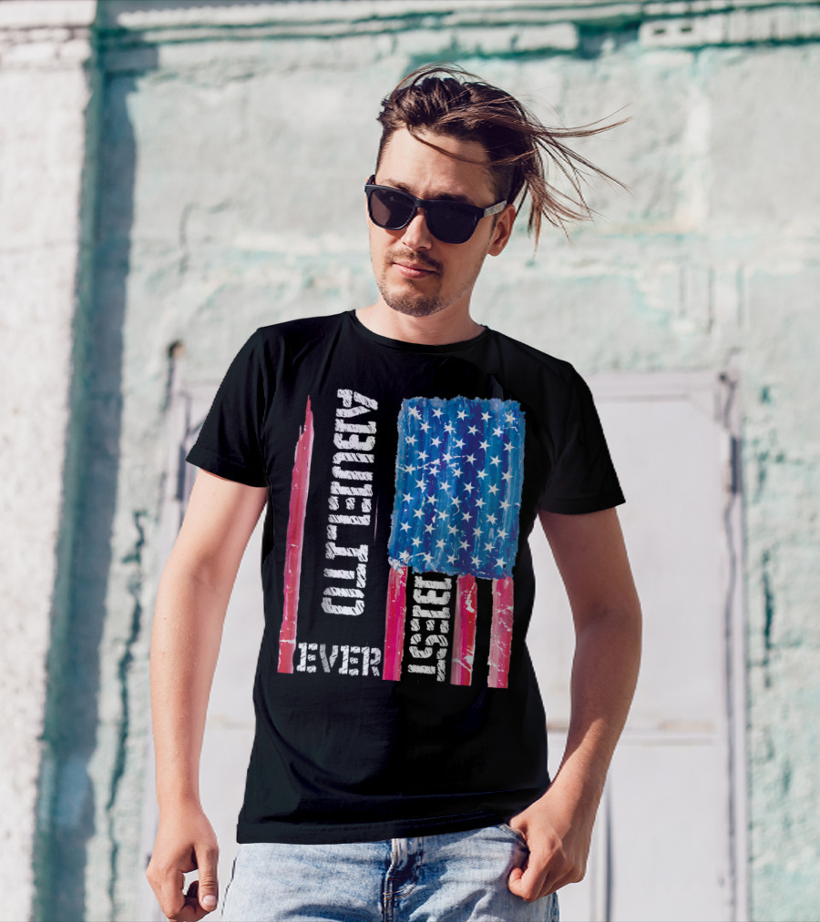 Best Abuelito Ever Distressed American Flag T-Shirt