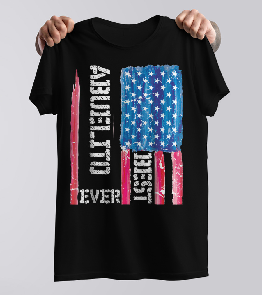 Best Abuelito Ever Distressed American Flag T-Shirt
