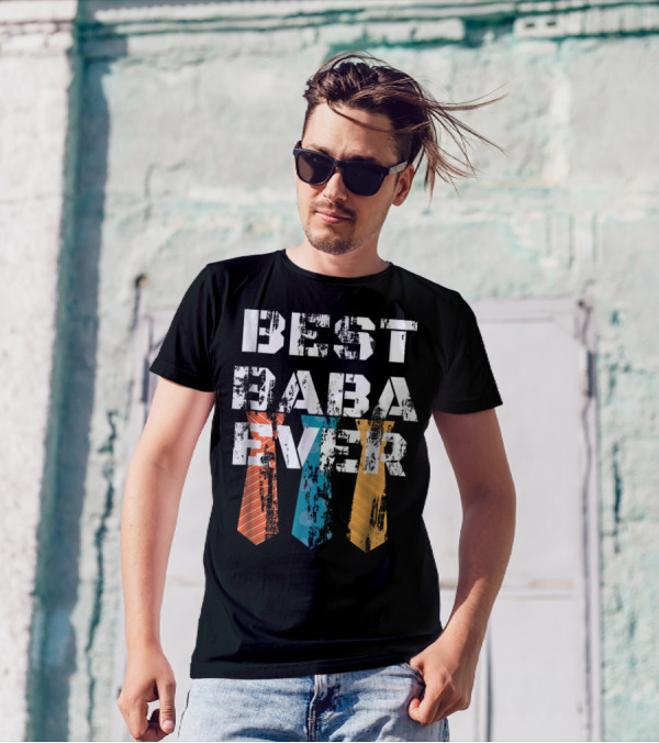 Best Baba Ever Dad Daddy Turkish Ties T-Shirt
