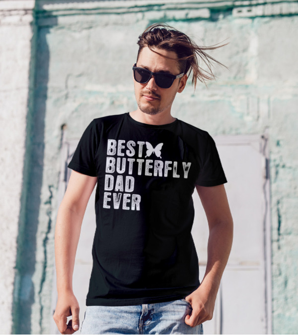 Best Butterfly Dad Ever Butterfly T-Shirt